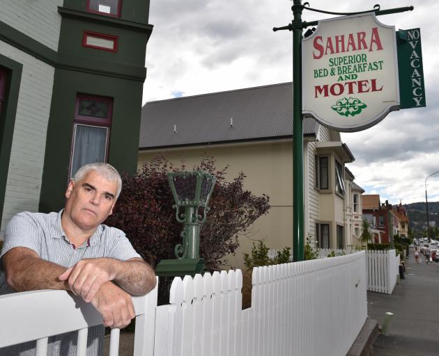 Sahara Motel manager Paul Ryder has had enough of rowdy student parties near his business. PHOTO:...