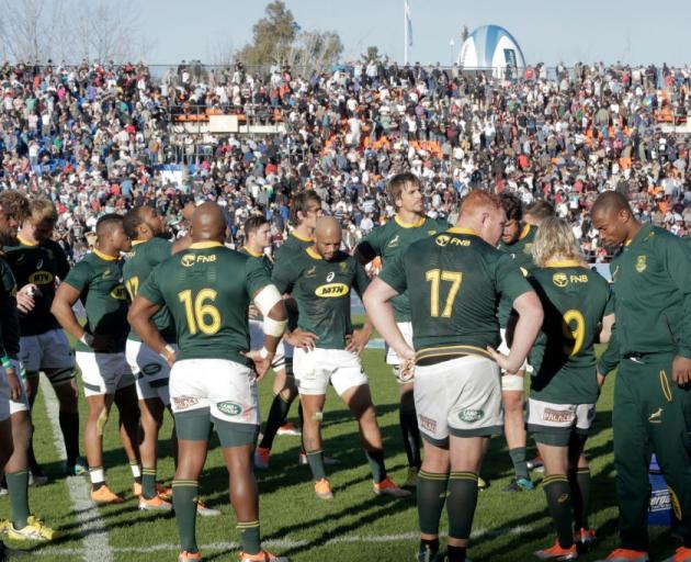 The Springboks have slumped to their lowest point since the world rankings began. Photo: Getty...