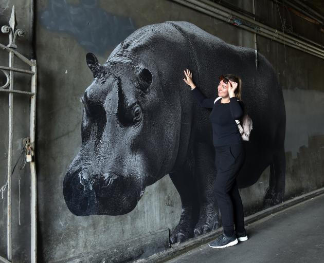 Moria Rogina (30), of Croatia,  on her travels yesterday finds one of the animals French artist...