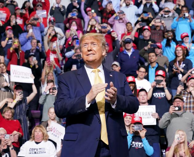 US President Donald Trump holds a campaign rally in Colorado Springs, Colorado. Photo: Reuters