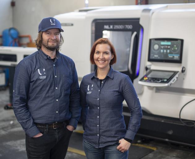 United Machinists owners Alex and Sarah Ramsay. Photo: Supplied