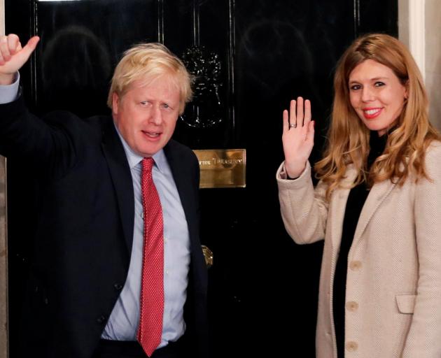 The couple have been living together in Downing Street since Johnson became prime minister in July. Photo: Reuters
