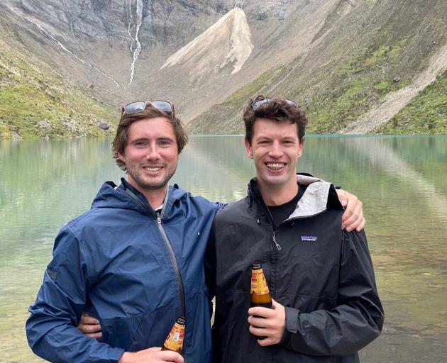 Conor Hayes (left) and Caleb Nicol have been travelling around South America over the past three...