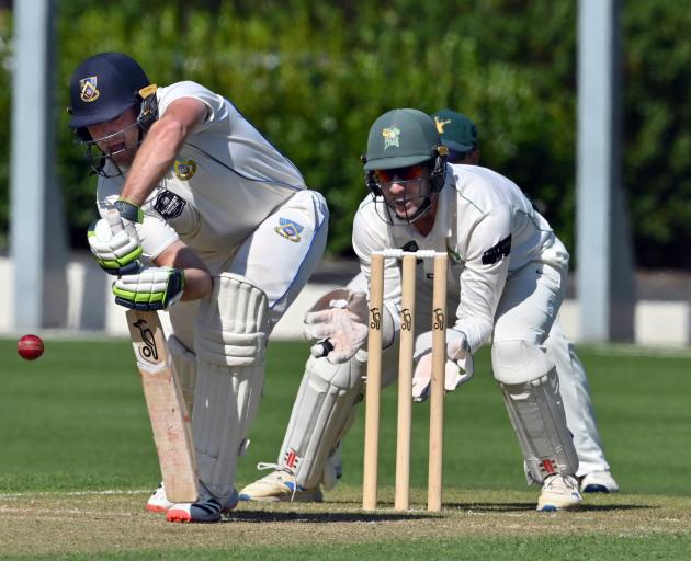Otago top order batsmanDean Foxcroft is all defence while Central Districts wicketkeeper Dane...