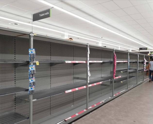 An Auckland Countdown supermarket was completely out of toilet rolls and bulk bottled water this...