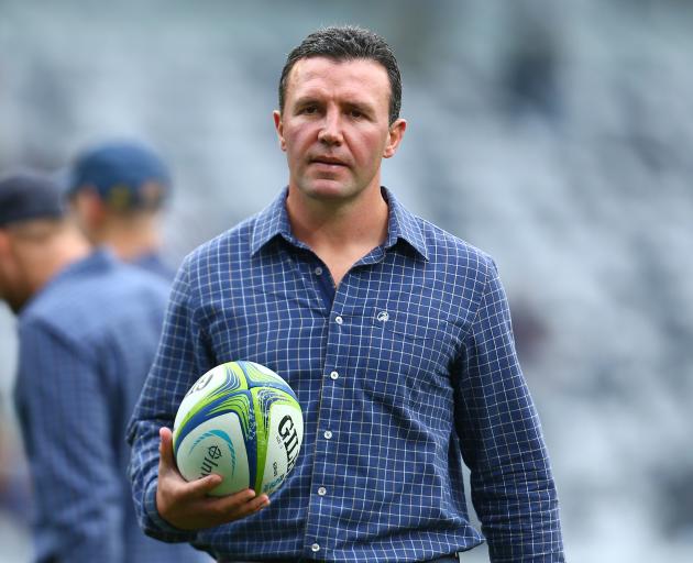 Highlanders coach Aaron Mauger. Photo: Getty Images 
