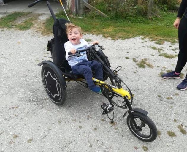 Luca Moynihan (4) has been asking for a bike like this for more than a year. PHOTO: SUPPLIED