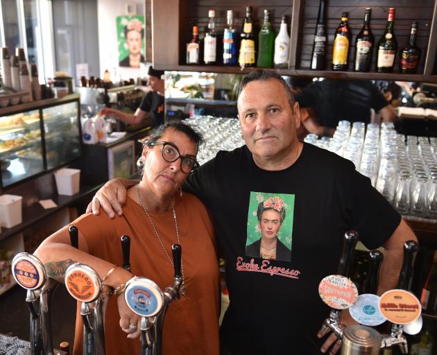 Sue Moller and Steve Wilson have been through a lot and now their Dunedin cafe faces an uncertain future. Photo: Gregor Richardson