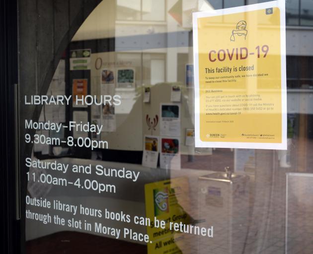 The DCC has shut down many of its operations due to Covid-19, including the Dunedin Public...