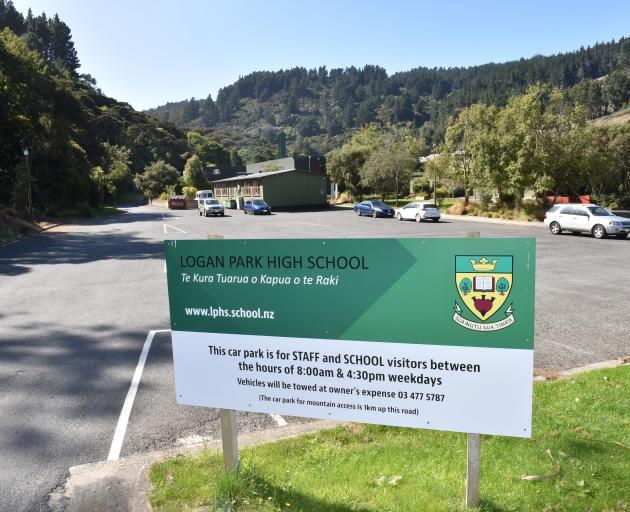 Logan Park High School in Dunedin was closed yesterday. Photo: Gregor Richardson