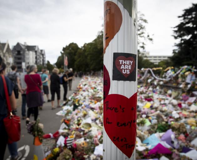 People pay their respects in Christchurch following last year’s terrorist attack on two mosques....