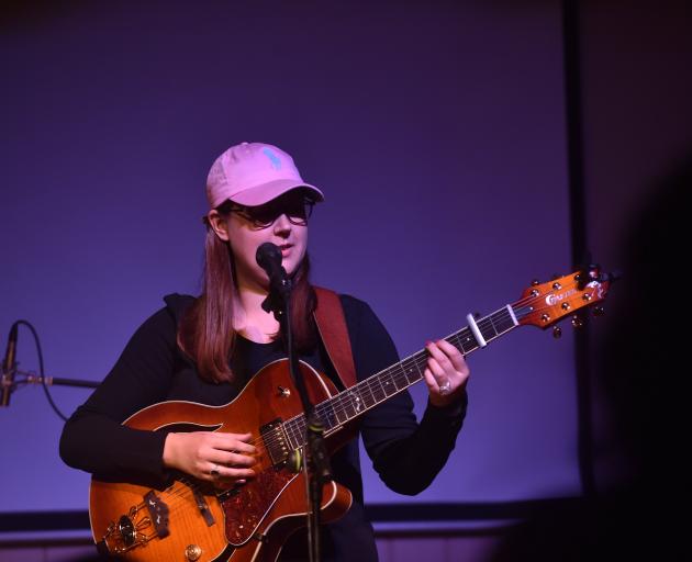 Nadia Reid plays the Port Chalmers Town Hall in 2017. Photo: Peter McIntosh 