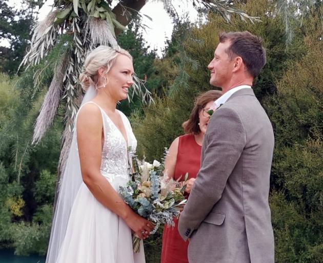 Hamish Stewart, son of an All Black, marries Courtney Smith, granddaughter of an All Black. 