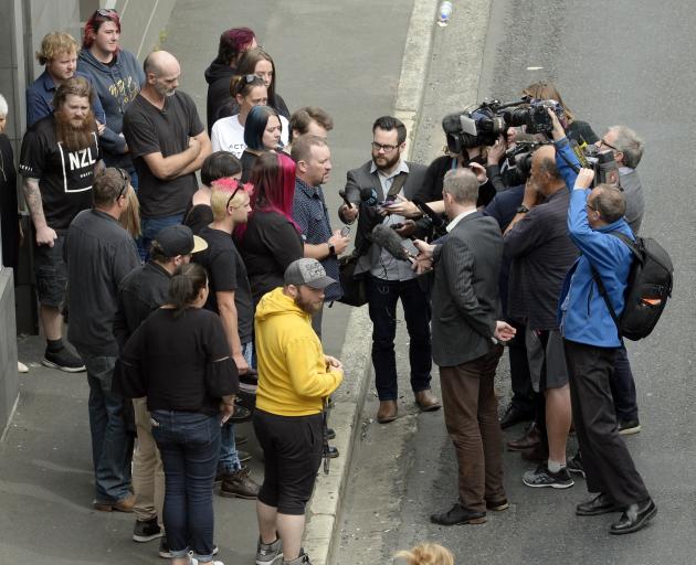 Amber-Rose's father Shane Rush speaks to media after sentencing. Photo: Gerard O'Brien
