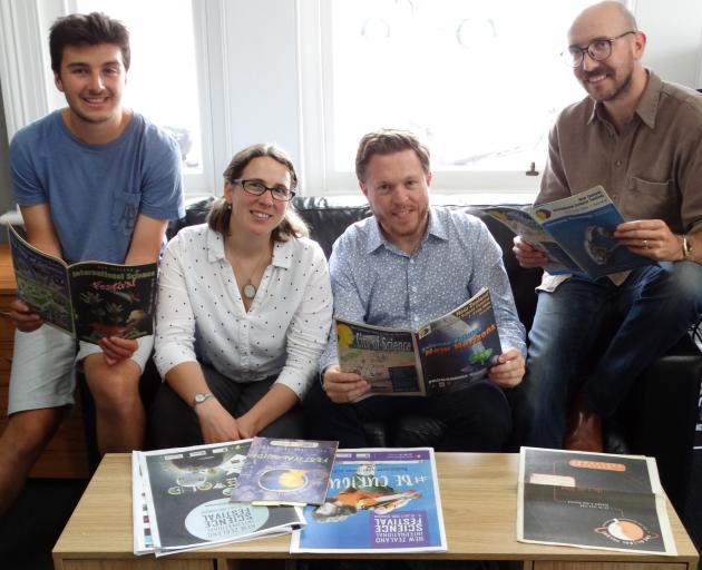 Organising team members (from left) projects co-ordinator Eliott Delsart, festival associate director Andrea Liberatore, festival director Dan Hendra and marketing and communications co-ordinator Angus McBryde. PHOTO: BRENDA HARWOOD Organising team members (from left) projects co-ordinator Eliott Delsart, festival associate director Andrea Liberatore, festival director Dan Hendra and marketing and communications co-ordinator Angus McBryde. PHOTO: BRENDA HARWOOD