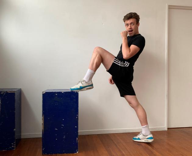 Tim Maguire rehearsing for Severely Queer - We're Coming Out. Photo: Supplied