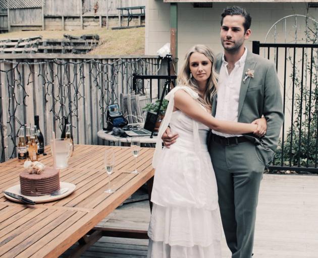 Their honeymoon will have to wait, with a four-week lockdown to begin at 11.59pm on Wednesday. Photo: Supplied via NZ Herald