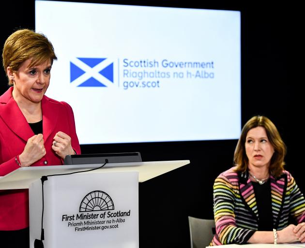  First Minister Nicola Sturgeon (left) and former Chief Medical Officer Dr Catherine Calderwood....
