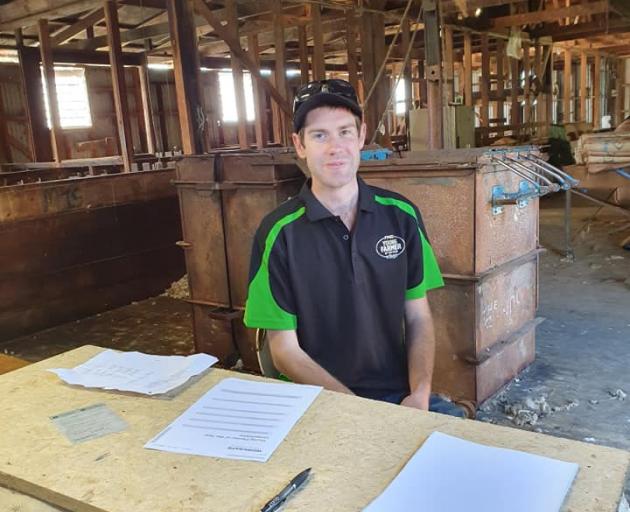 First place . . . Chairman Hamish Holland takes the top spot for Timaru's Young Farmer of the...