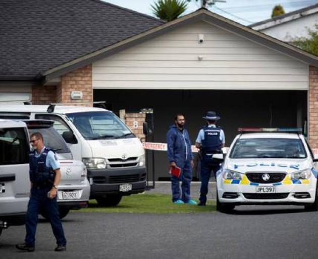Police are searching a West Auckland property linked to a man whose remains were found buried off the Desert Rd. Photo: NZ Herald