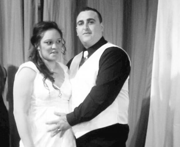 Cody Ayers with wife Maeroa Ayers on their wedding day six years ago. Photo: Supplied