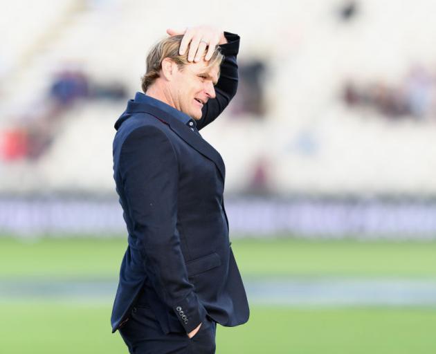 Scott Robertson during the Crusaders v Reds game at Orangetheory Stadium on March 6. Photo: Getty...