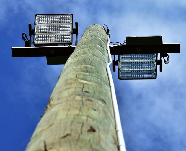 New lighting poles and lights have been installed at Peter Johnstone Park in Mosgiel as part of a...