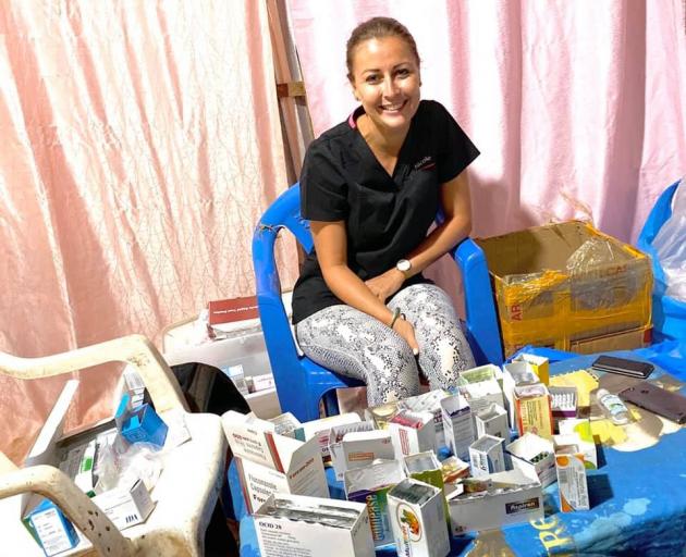 Nicole Smit volunteers as a nurse in Uganda. Photo: Supplied