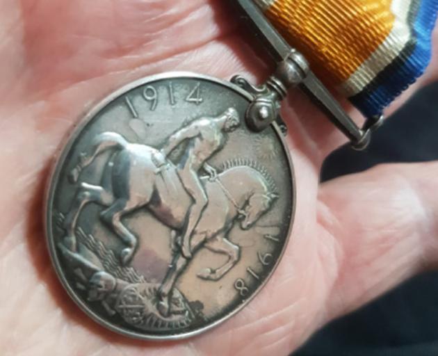 British War Medal awarded to Private Reginald Victor Philpott for service during World War 1....