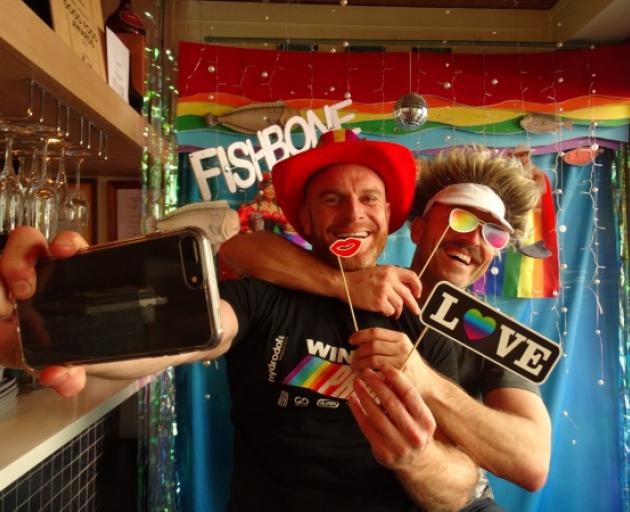 Winter Pride directors Martin King, left, and husband Mike Hughes before the 2018 event. Photo: Supplied Winter Pride directors Martin King, left, and husband Mike Hughes before the 2018 event. Photo: Supplied
