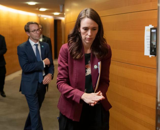 Director-general of health Ashley Bloomfield and Prime Minister Jacinda Ardern. Photo: Getty Images