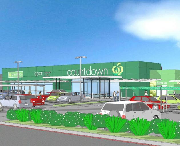 Artist's impression of a proposed supermarket in Alexandra. GRAPHIC: COUNTDOWN