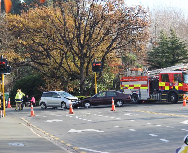 One man was taken to hospital after a two vehicle collision on the corner of St Andrew St and...