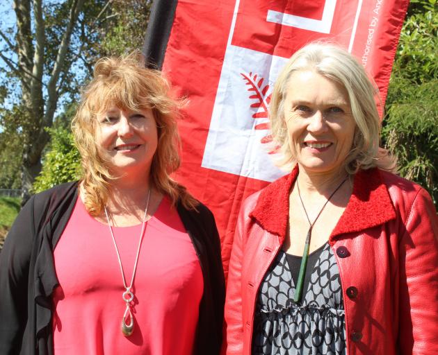 Retiring Dunedin South Labour MP Clare Curran (left) stands next to the party’s 2020 electorate...