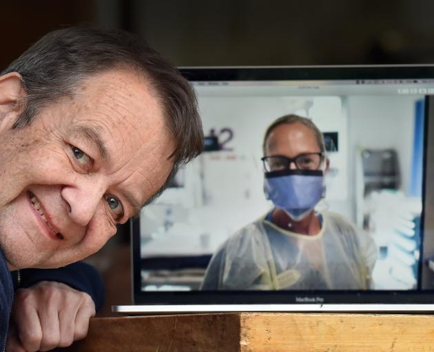 Dunedin film-maker Dr Paul Trotman, who is making a documentary on Covid-19. PHOTO: PETER MCINTOSH
