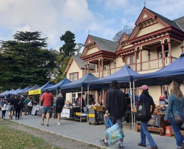 More than 1000 market-goers turned out to show their support for the Riccarton Bush market on...