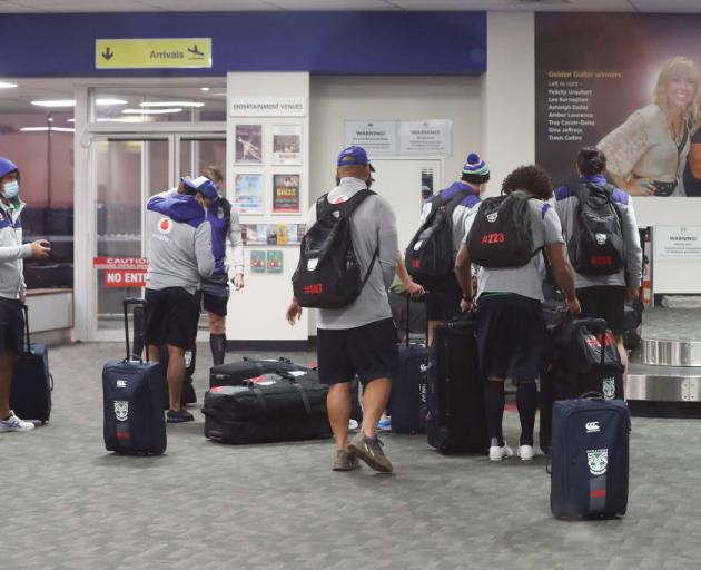 The Warriors arrive in Tamworth. Photo: Getty Images