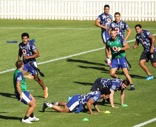 The Warriors train in Tamworth. Photo: Getty Images