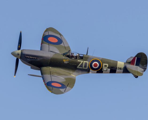 A Spitfire at the Duxford Battle of Britain Airshow last year. Photo: Getty Images