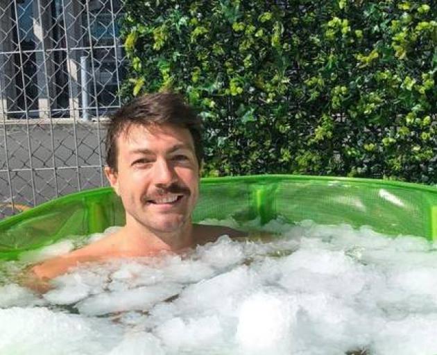 Bachelor star Art Green has been ice bathing for three or four years. Photo: Instagram