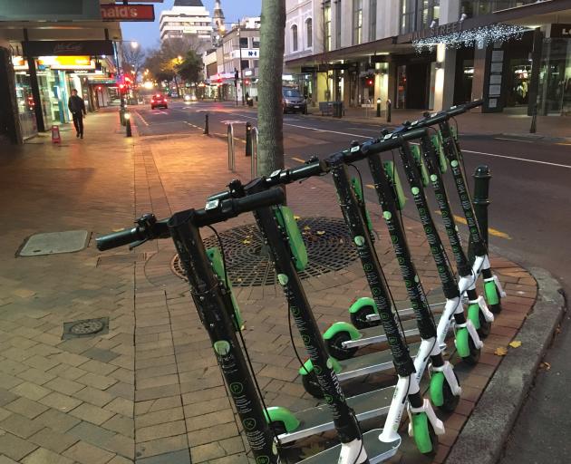 Lime scooters are back on the street. Photo: Stephen Jaquiery