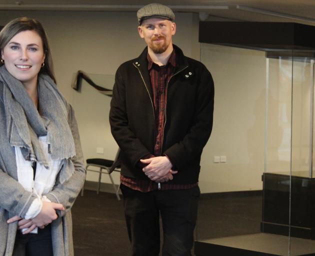 Co-managers Gemma Baldock and David Dudfield at the He Waka Tuia Art +  Museum in Invercargill. 