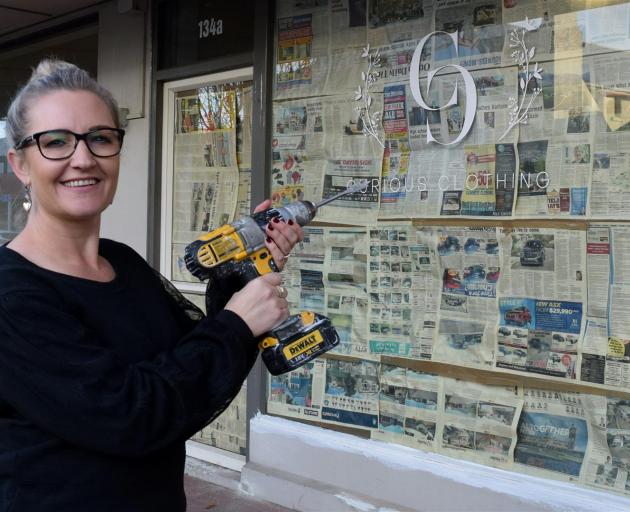 Curious Clothing owner Renee Hodge is fitting out her new shop in Gordon Rd. PHOTO: SHAWN MCAVINUE