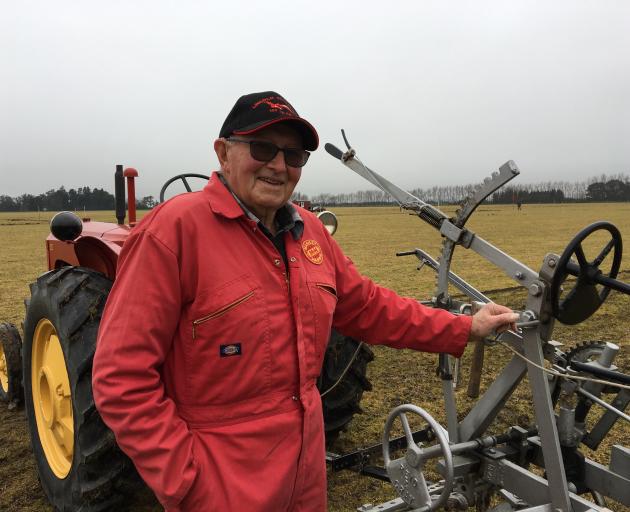 Ploughing stalwart John Stalker won the vintage open at the Mid Canterbury Vintage Machinery Club...