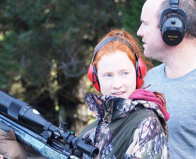 Central Southland College Year 13 pupil Jamie Hudson (17) and her father Greg during a long range...