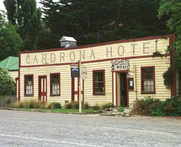 The historic Cardrona Hotel is the place to swap stories after a day on the slopes. Photo: Supplied
