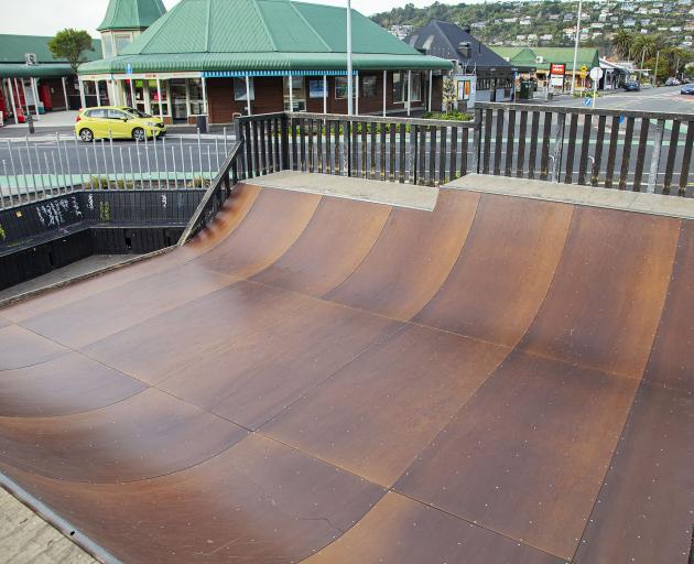 Sumner skateboarders will continue to use a temporary wooden skate ramp until their new permanent...
