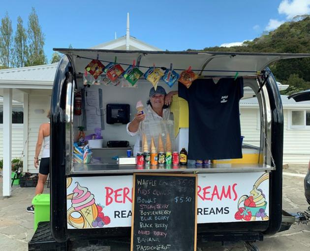 Fresh berry ice-cream in Horeke - the perfect finish to the cycle trail.