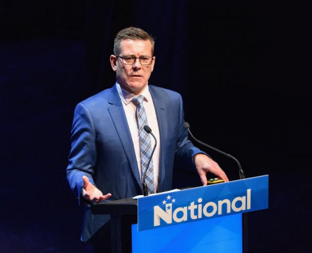 National Party Health Spokesperson Michael Woodhouse speaks during the 83rd Annual National Party Conference at Christchurch Town Hall on July 27, 2019. Photo: Getty