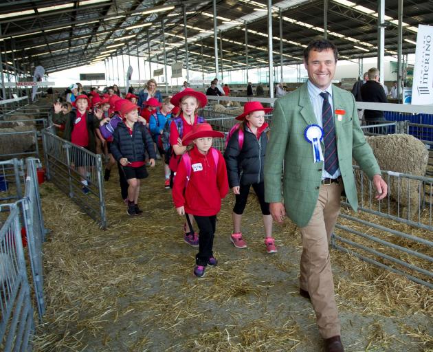 Promoting wool to young people is something that Tim Black is passionate about. 
...